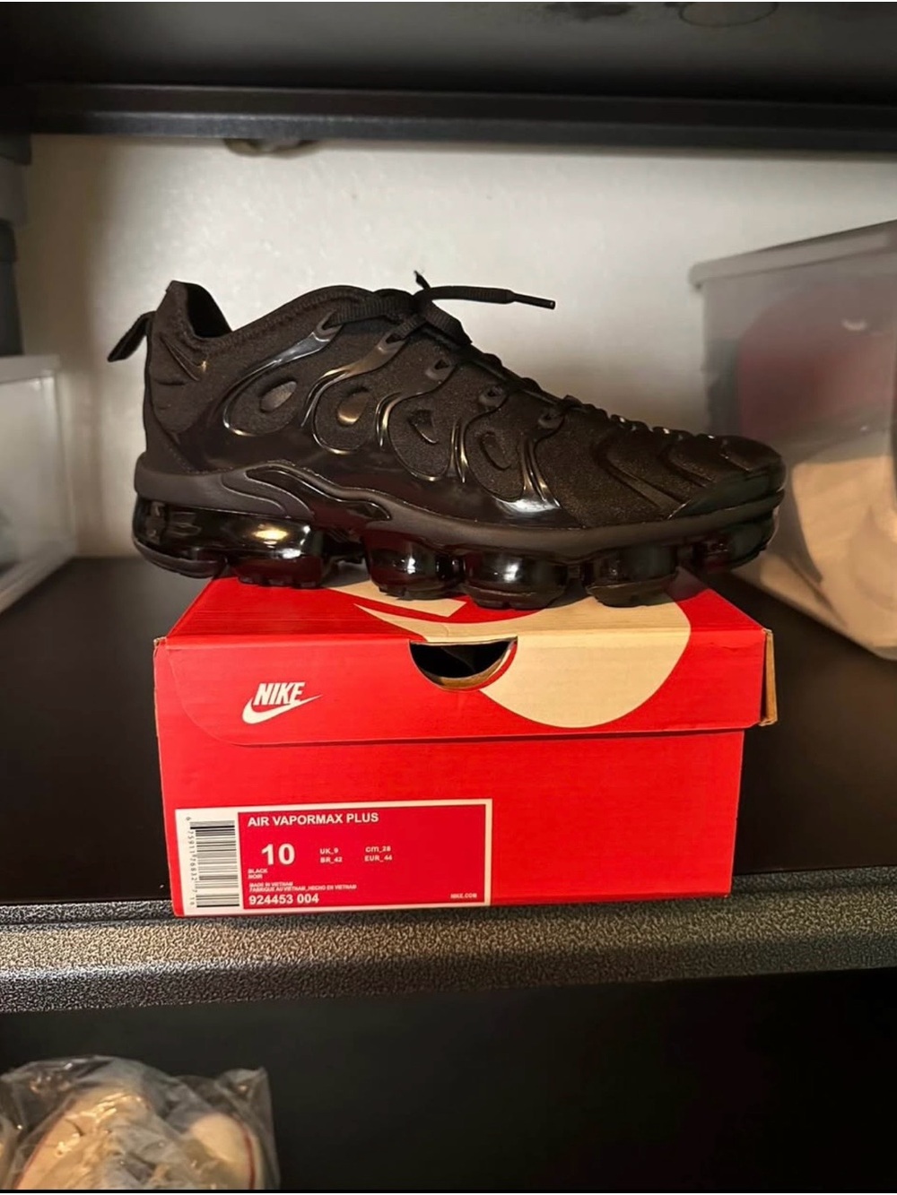 Nike Air VaporMax Plus Black US 10 Like New